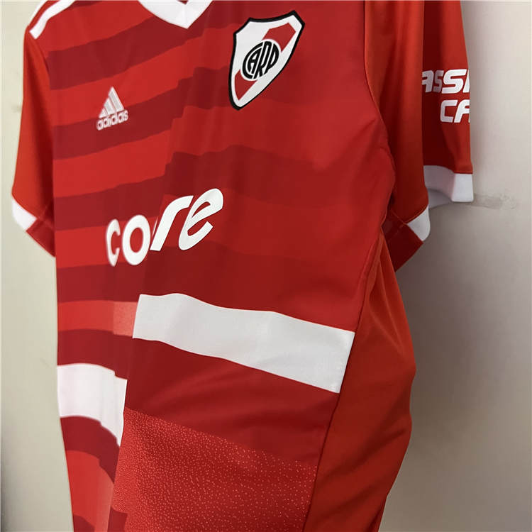 River Plate 23/24 Away Red Soccer Jersey Footbal Shirt - Click Image to Close
